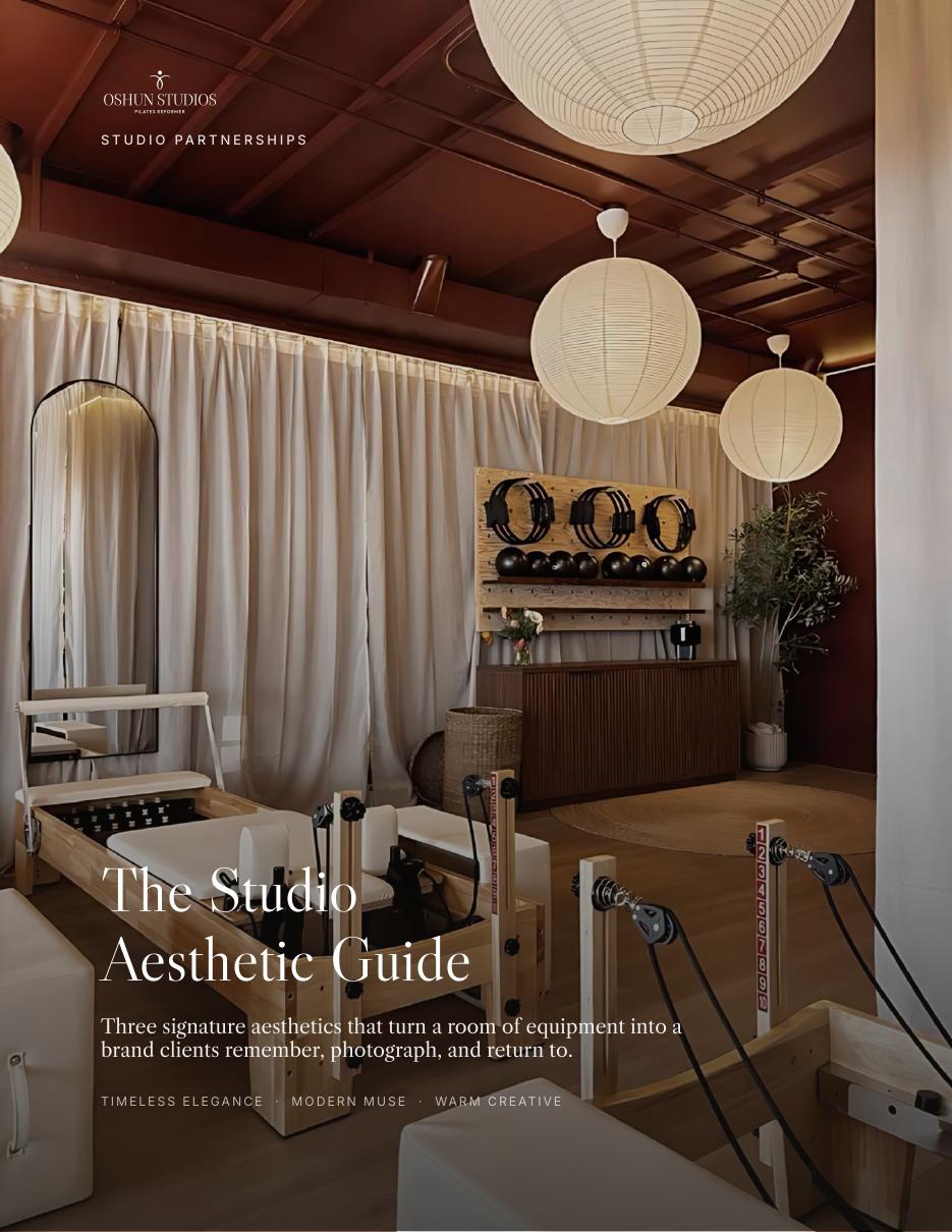 The Studio Aesthetic Guide