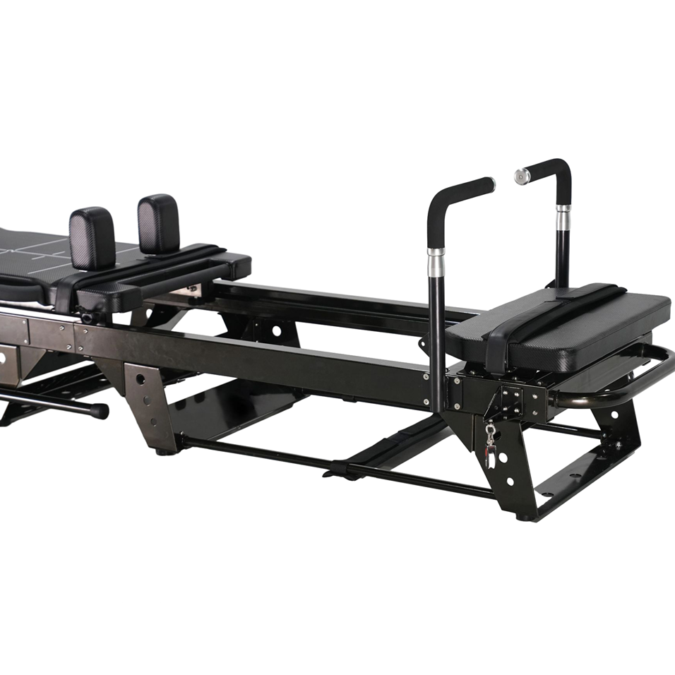 Heavy-duty adjustable handlebars on the front and rear of the Jet Reformer for upper body stability and dips.
