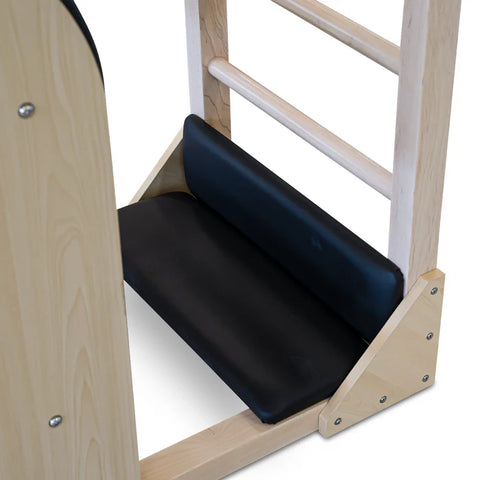 Secure locking knobs on the sliding base of the Maple Timber Ladder Barrel for precise size adjustments.