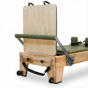 Wooden jump board fitted at the foot end of the oak Oshun Timber Reformer