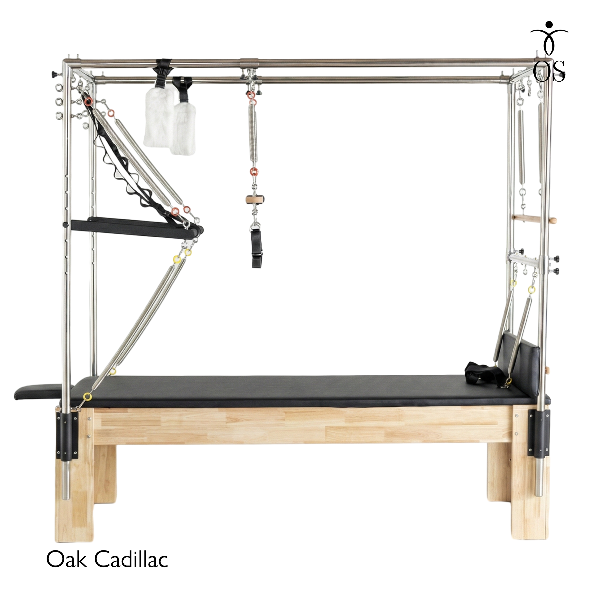 The Timber Cadillac by Oshun Studios in solid Oak. A full studio Trapeze Table featuring a stainless steel canopy and premium upholstery.